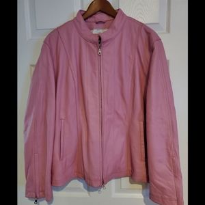 Wilson's Pink Leather Jacket